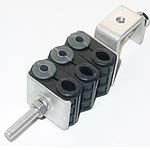 Combined Hole Cable Clamp RRU Fiber Optic Cable DC Power Cable