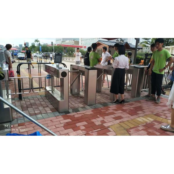 Semi-Automatic RFID QR Code Tripod Turnstile Gate for Secure Access Control