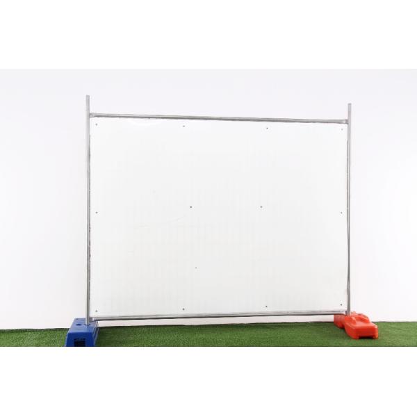 AS4687-2007 8 Ft Chain Link Fence Panels / Portable Driveway Fence Silver Color