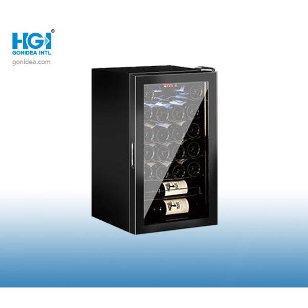 Single Zone Glass Door Red Wine Storage Showcase Mini Table Screen Touch