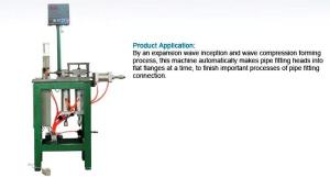 No Waste Pipe Production Line , Type Joint Flange Forming Machine