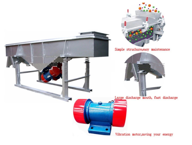 Good Quality 1-5 Layers large capacity wood flour linear vibrating screen for sieving wood chips