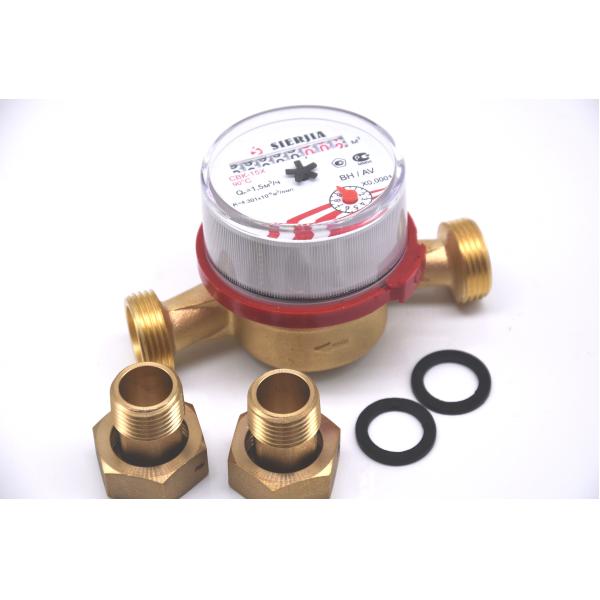 Brass Body Domestic Single Jet Ultrasonic Water Flow Meter Oem Iso4064 Class B