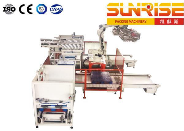 Quality Robot Palletizing System 20 Boxes Per Minute Single Station Robot Palletizer for sale