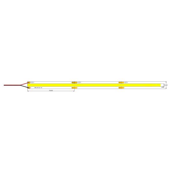 10W FOB Diffused Flexible Deformable Cob Led Strip
