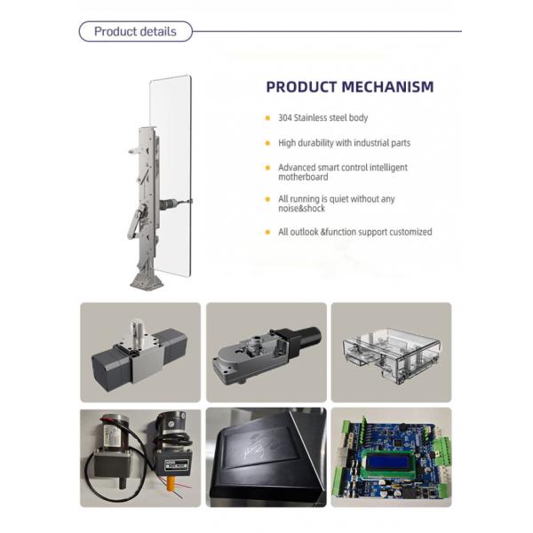 Wide Lane Turnstile 1100mm 30w SUS304 Swing Barrier Gate RFID Card For Handicap 0
