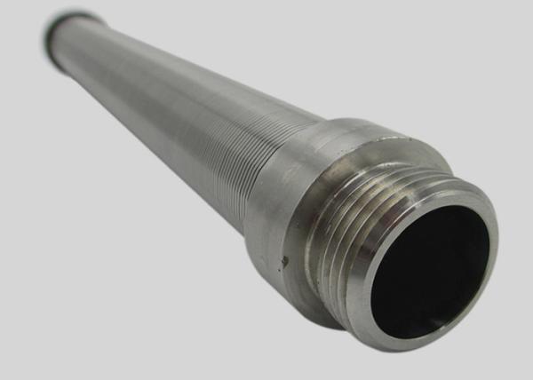 Quality Johnson Wedge Wire Water Well Screen Strainer, Metal Ring Wire Wrapped Base Pipe for sale