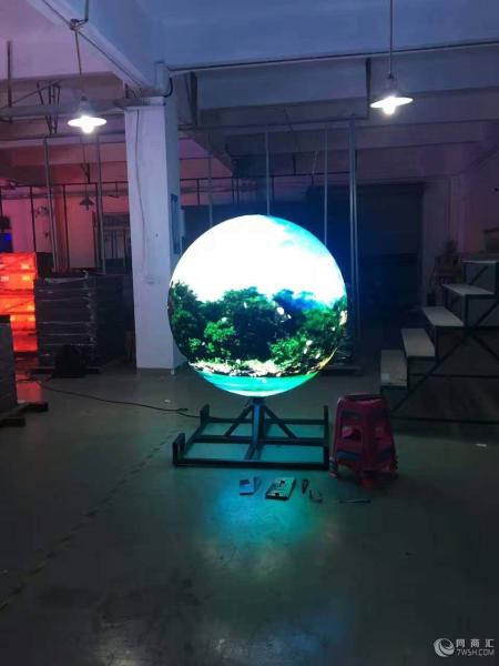 Customized 360 Degree LED Display Soft Curved Ball Sphere LED Video Display