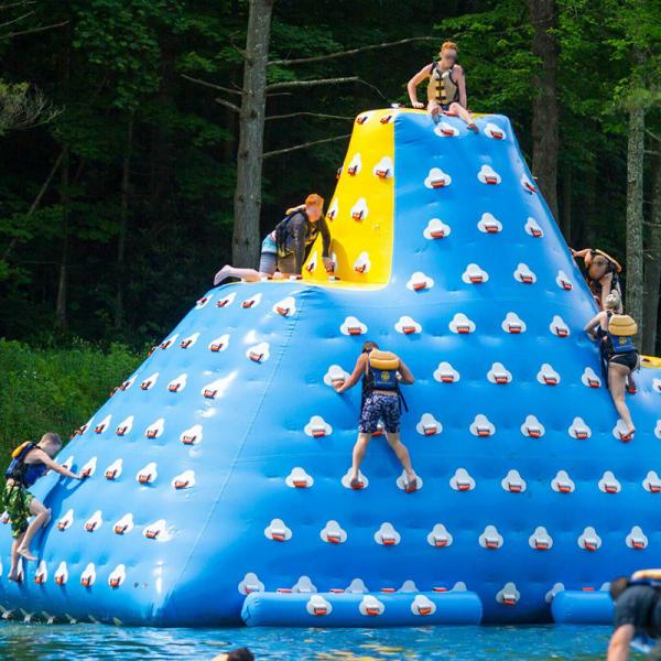 Quality Giant Inflatable Floating Iceberg , Water Climbing Wall For Ocean for sale