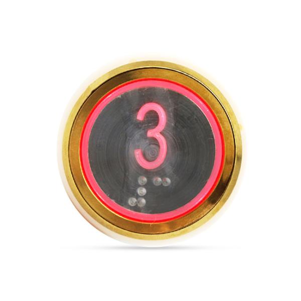 White Lift Control Elevator Push Buttons For Elevator COP LOP With Braille
