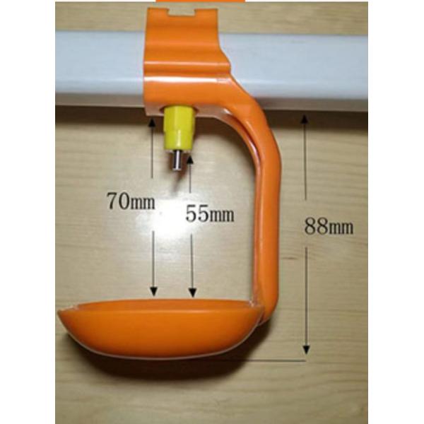 220V 50Hz Poultry Float Nipple Drinker For Broiler Chicken Red