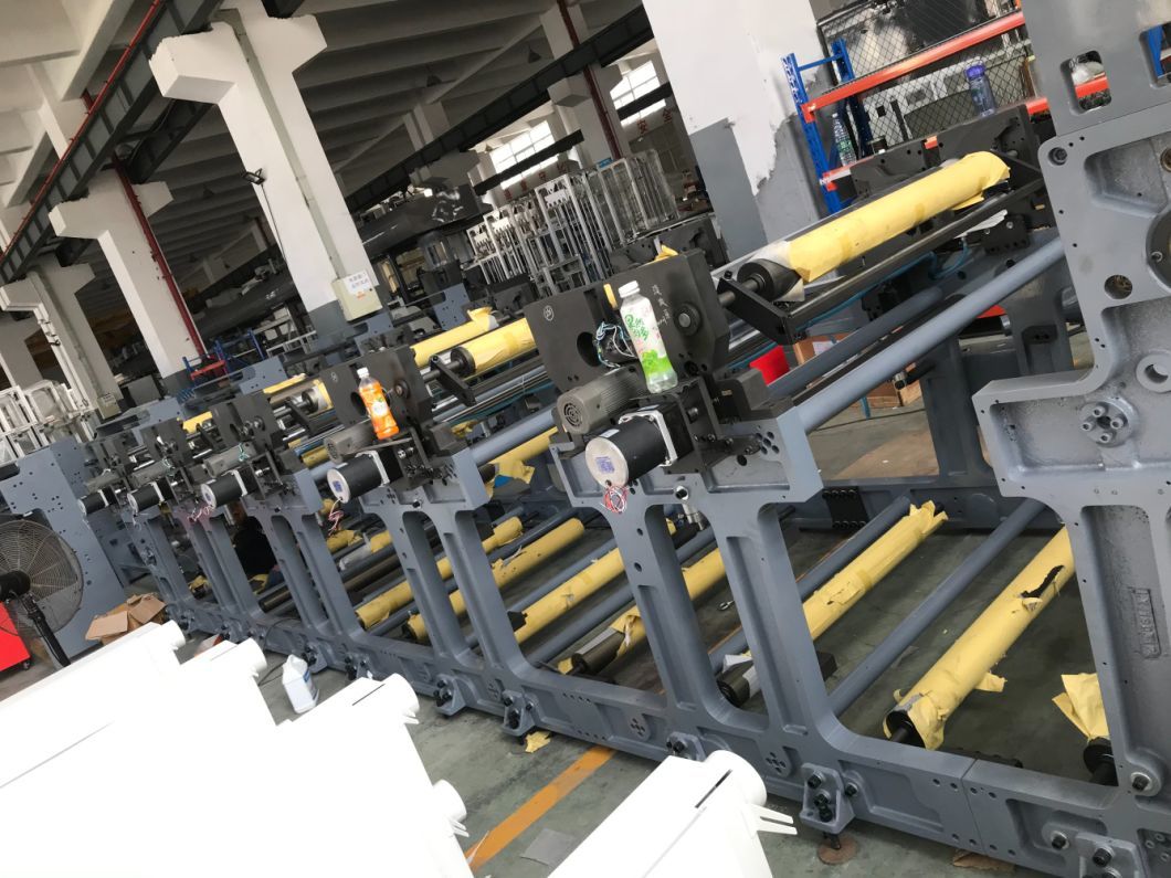 Servo Motor Auto High Speed 6 Color Wide Web Preprint Paper Paper Cup Paper Box Paper Bag Flexo Printing Machine