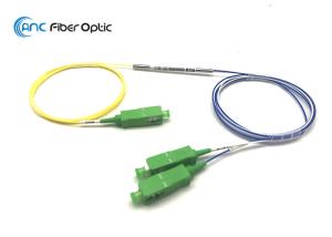 China 1x2 1310nm 1550nm Fused WDM MUX DEMUX High Directivity With SC/APC Connector wholesale