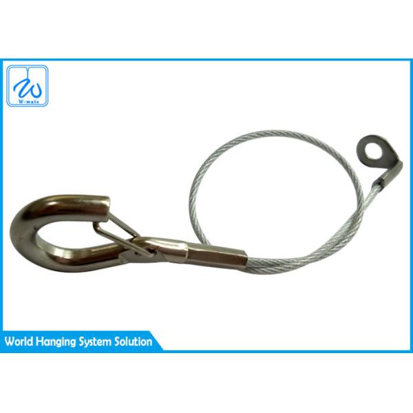 1x7 Stainless Steel Wire Rope Keyring Nylon Coated Cable Keychains