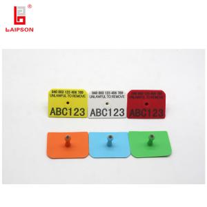 Rectangular Livestock Ear Tags 52mm 38mm Pig Hog Swine Use With Laser Marking