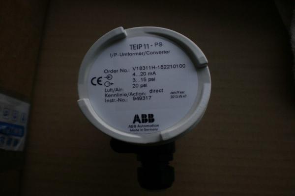 Quality I P Signal Converter ABB Valve Positioner  For Standard Signals TEIP11 PS V18311H 182210100 for sale