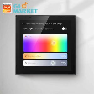 China Wifi Smart Control Panel IR Remote Control Tuya Zigbee Gateway 4 Inches wholesale
