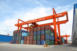 China RMG Rail Mounted Container Gantry Crane 45T Material Handling Crane on sale