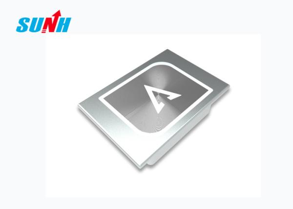 Quality Chrome Elevator Push Button , Square Shape Elevator Hall Call Button for sale