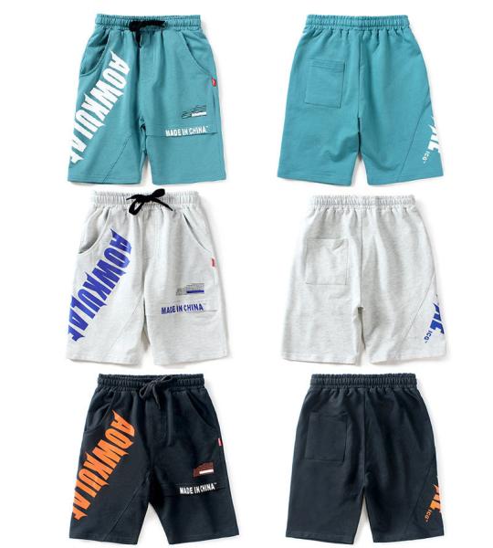 Quality Summer Version Children's Casual Trousers Boys Sports Five Point Pants Breathable for sale