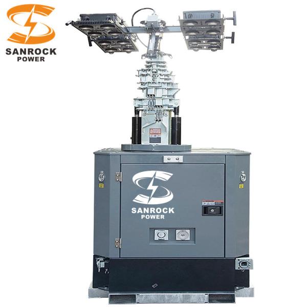 6kw/9kw Diesel Generator Light Tower Outdoor Emergency Trailer Lighting Tower 230VAC