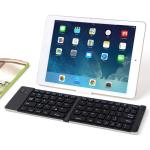 Foldable Bluetooth Keyboard with Stand Holder for Compatible IOS Android Windows