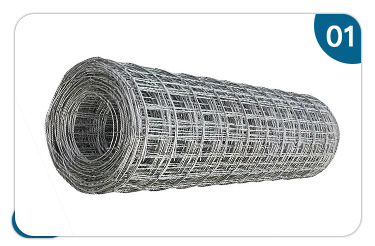 Corrosion Resistant 4 Gage 2x2 Galvanized Wire Mesh Roll Iron Plastic Coated Welded