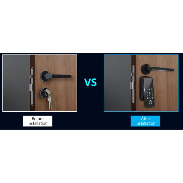 Interchangeable Automatic Bluetooth Smart Door Lock Standard European Universal