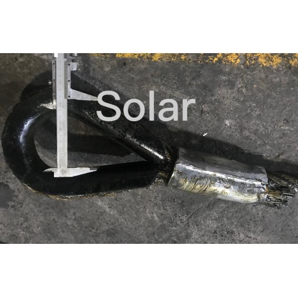 Include Looping Cable Gripper Customized Heavy Duty Steel Wire Rope With Double Hook For Hanging