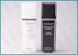 40 ML Square MS Resin Cosmetic Pump Bottle , Classic Cosmetic Lotion Bottles