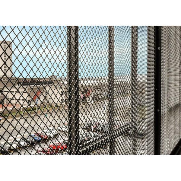 Flat Top Decorative Woven Wire Mesh 10m - 30m Roll Length Color Customized