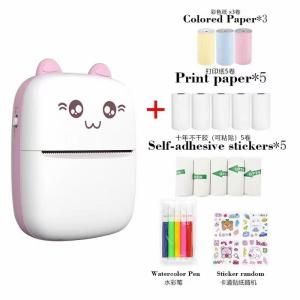 China Thermal Photos Mini Inkless Printer Bluetooth Wireless Color Printing wholesale