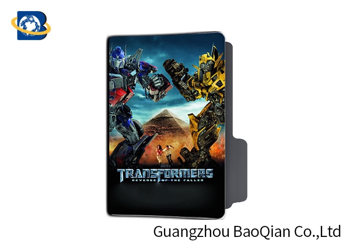 Transformers 3D Lenticular Printing Service , Plastic Document Folder Flip Effect