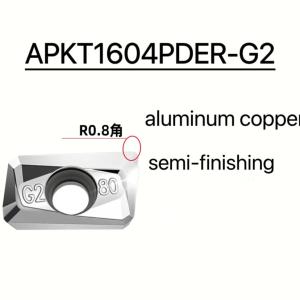 Apkt1604pder-G2 Cnc Carbide Inserts Lathe Turning Tools Carbide Turning Tools