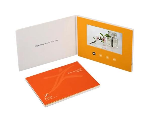 Quality 5 inch LCD video in print/custom LCD video plus print video brochure for new product launch for sale
