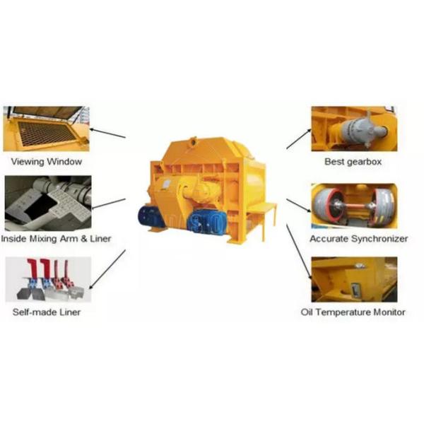 Mechanical Concrete Mixer Machine , Hydraulic Pump Belle Concrete Mixer