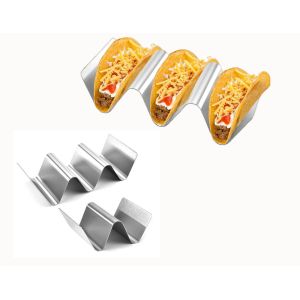 China Wholesale Cheaper Price Stainless Steel Mexico Style Taco Holder Wave Shape Biscuit Stand 18/8 or 18/0 on sale China Wholesale Cheaper Price Stainless Steel Mexico Style Taco Holder Wave Shape Biscuit Stand 18/8 or 18/0 on sale