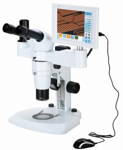 8.4 Inch LCD Digital Zoom Stereo Microscope , Stereo Inspection Microscope 32X - 320X
