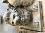 Cast Metal Animal Sculptures Doorways Large Bronze Lion Statue