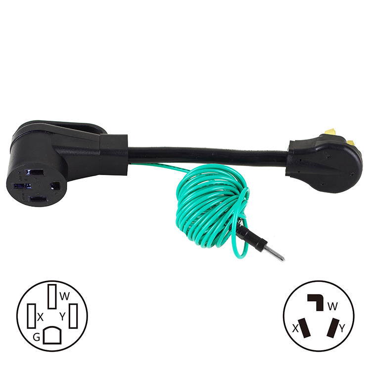 NEMA L6-30P Male to 6-50R Female 30Amp to 50Amp Heavy Duty Extension Cable for Welders and High Power Equipment