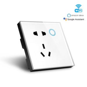 China EU Smart Plug Socket With Google Home Metering Overload Protection wholesale