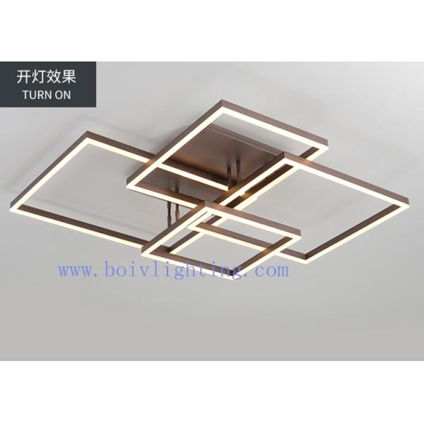 Decorative Modern Rectangle Acrylic LED Suspended Ceiling Lighting 580*450*110MM