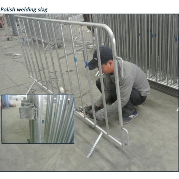 galvanized powder painted concert crowd control barrier