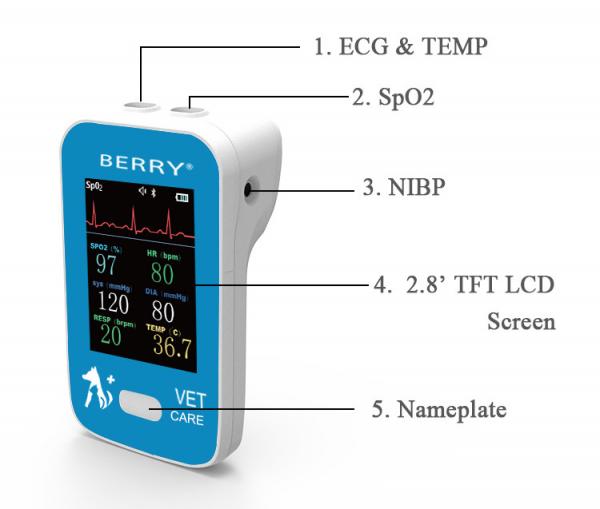 AM6100 2.4'' TFT Screen Veterinary Patient Blood Machine Bluetooth Animal Health Products