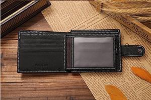 Customized Stylish Leather Wallet , Durable Short Leather Wallet