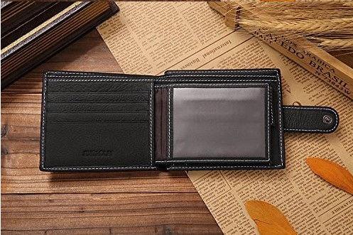 Quality Customized Stylish Leather Wallet , Durable Short Leather Wallet for sale