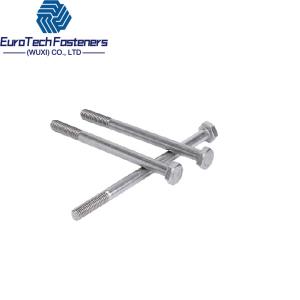 China Hexagon Head Bolt Din 931 Hex Cap Screw With Shank M12x50 M16x50 A4 80 A2-70 Class 12.9 10.9 8.8 on sale
