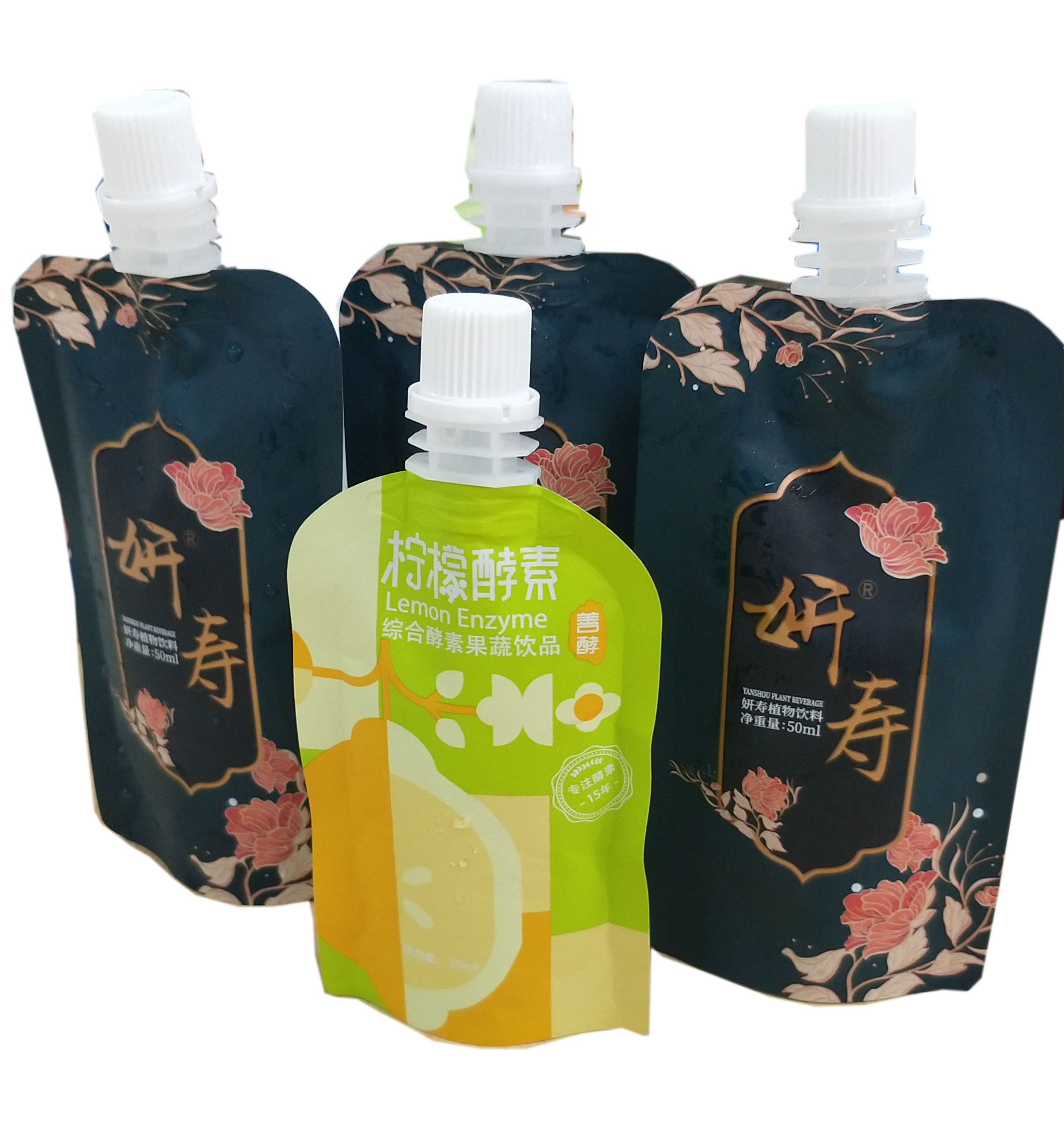 Food Grade Aluminum Foil Spout Pouch 100 Microns 750ml Milk Packaging Pouch