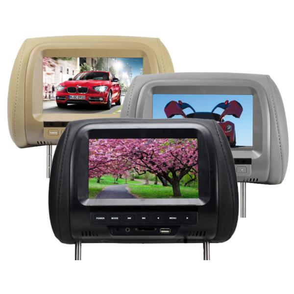 Universal 7" Headrest Car DVD Player Car DVD USB Car Headrest Monitors With Zipper Games Disc Internal Speakers S-HD782