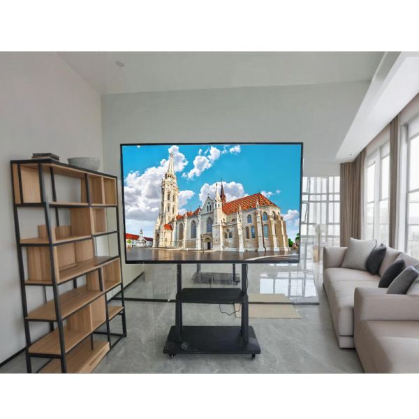 Height Adjustable Dual Sided Mobile Stand Smart Board Interactive Panel Whiteboard Large Touch Screen Displays